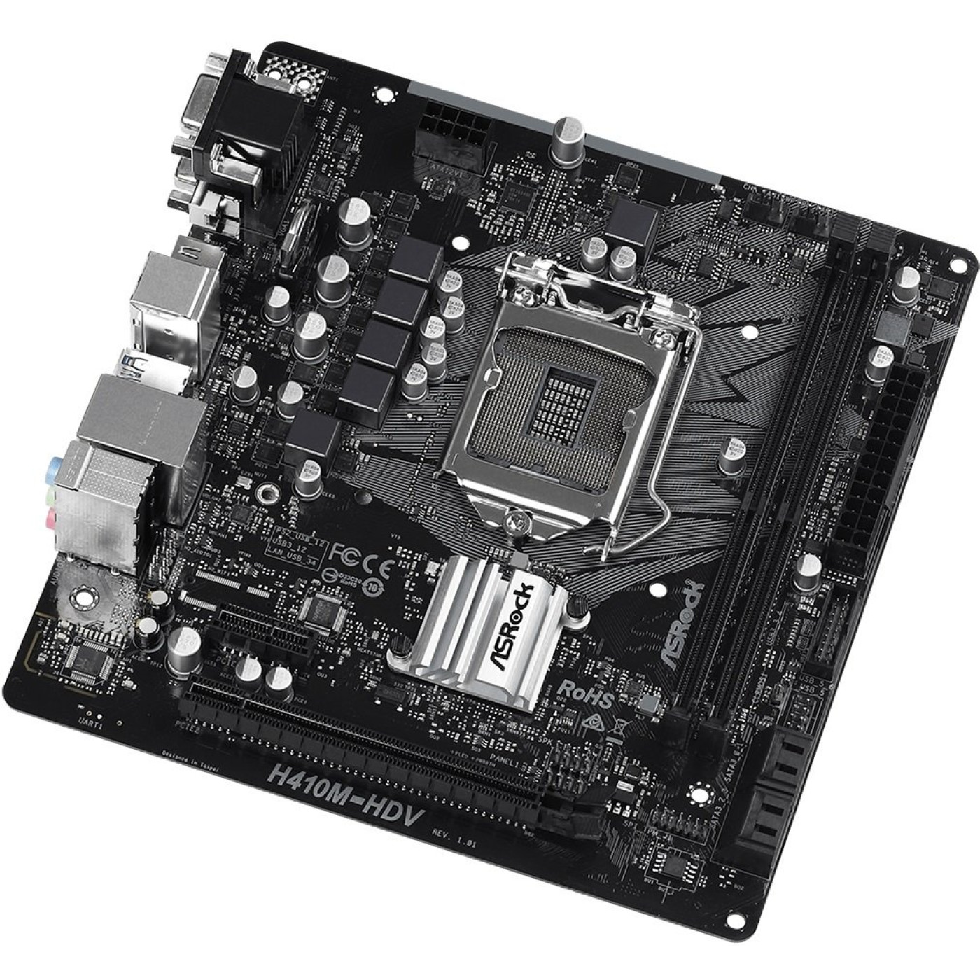 Материнская плата AsRock H410M-HDV (H410M-HDV) (Socket 1200, Intel H410, Micro-ATX) Б/у