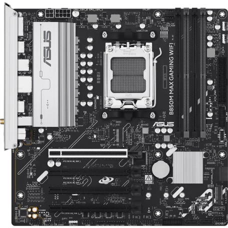 Материнська плата ASUS B850M MAX GAMING WIFI (B850M MAX GAMING WIFI) (Socket AM5, AMD B850, Micro-ATX)