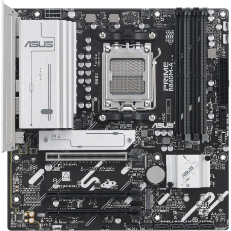Материнська плата ASUS PRIME B840M-A-CSM (PRIME B840M-A-CSM) (Socket AM5, AMD B840, Micro-ATX)