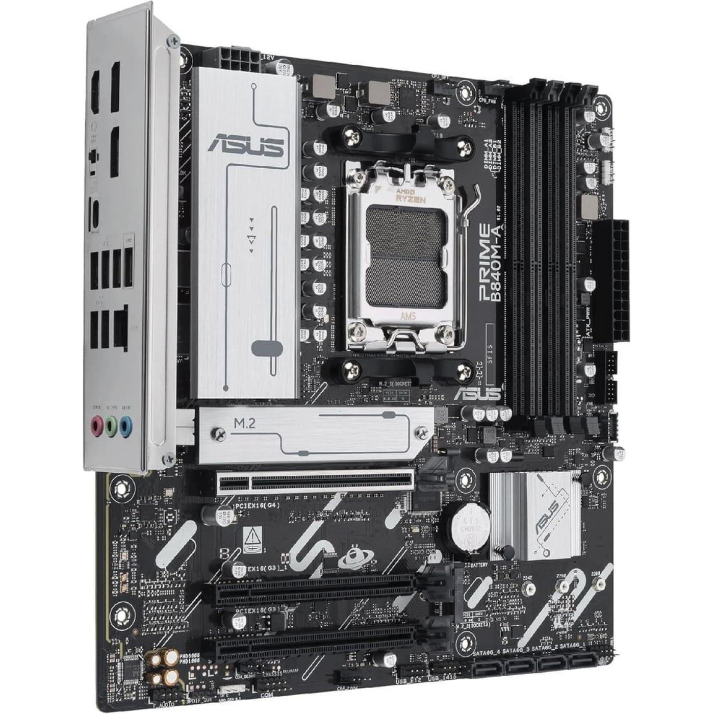 Материнська плата ASUS PRIME B840M-A-CSM (PRIME B840M-A-CSM) (Socket AM5, AMD B840, Micro-ATX)