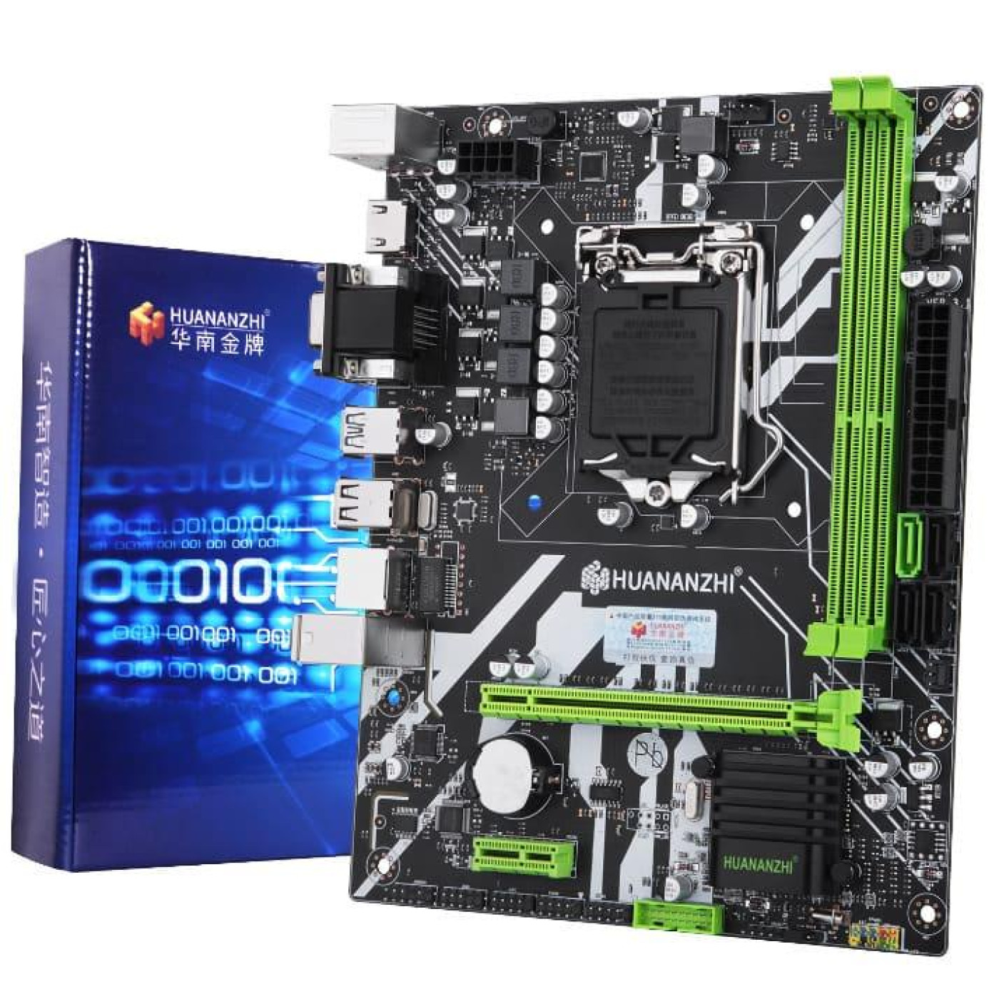 Материнська плата Huananzhi B75 PLUS (HZH-B75-PLUS) (Socket 1155, Intel B75, Micro-ATX)