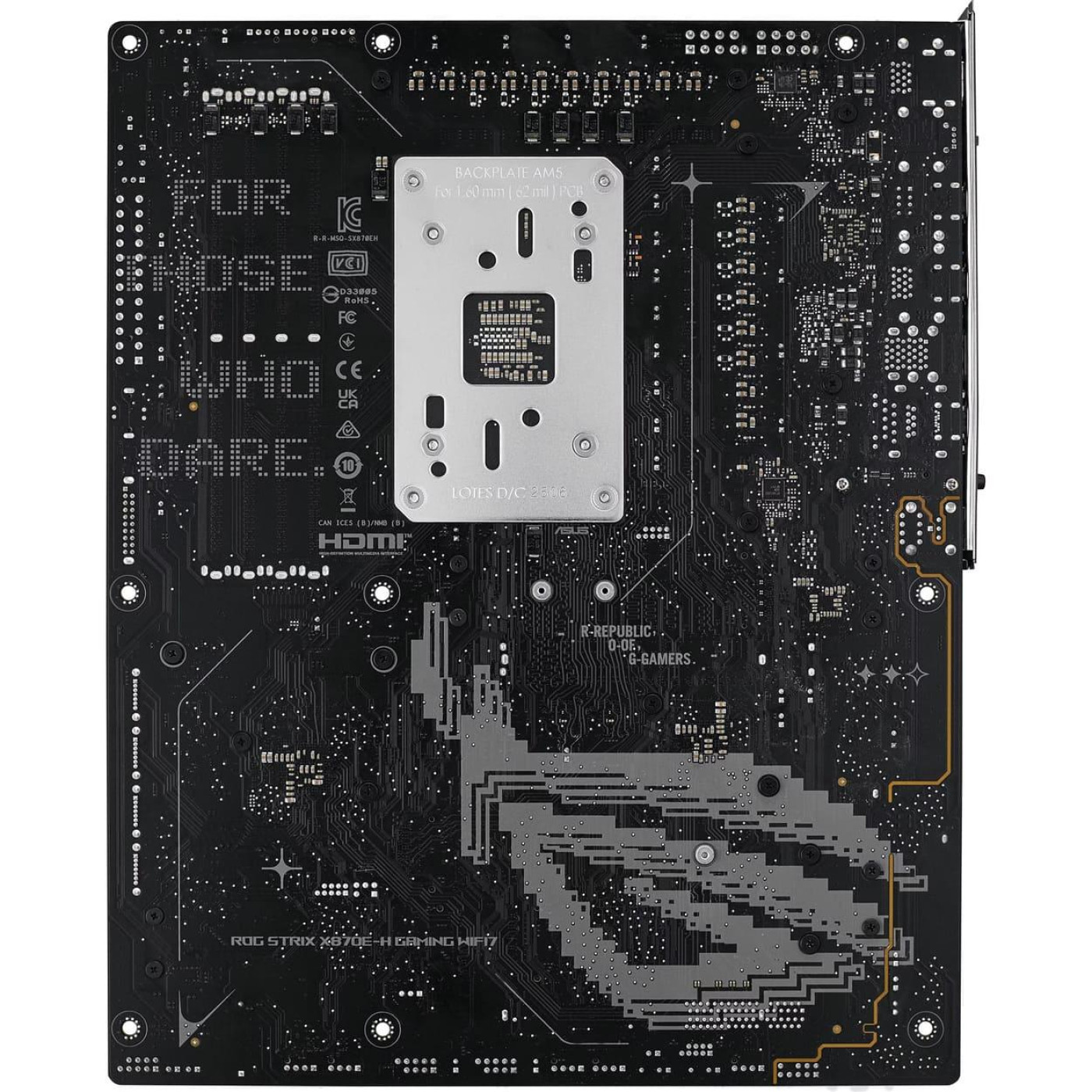 Материнская плата ASUS ROG STRIX X870E-H GAMING WIFI7 (ROG STRIX X870E-H GAMING WIFI7) (Socket AM5, AMD X870E, ATX)