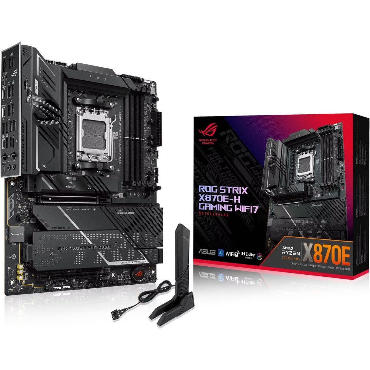 Материнская плата ASUS ROG STRIX X870E-H GAMING WIFI7 (ROG STRIX X870E-H GAMING WIFI7) (Socket AM5, AMD X870E, ATX)