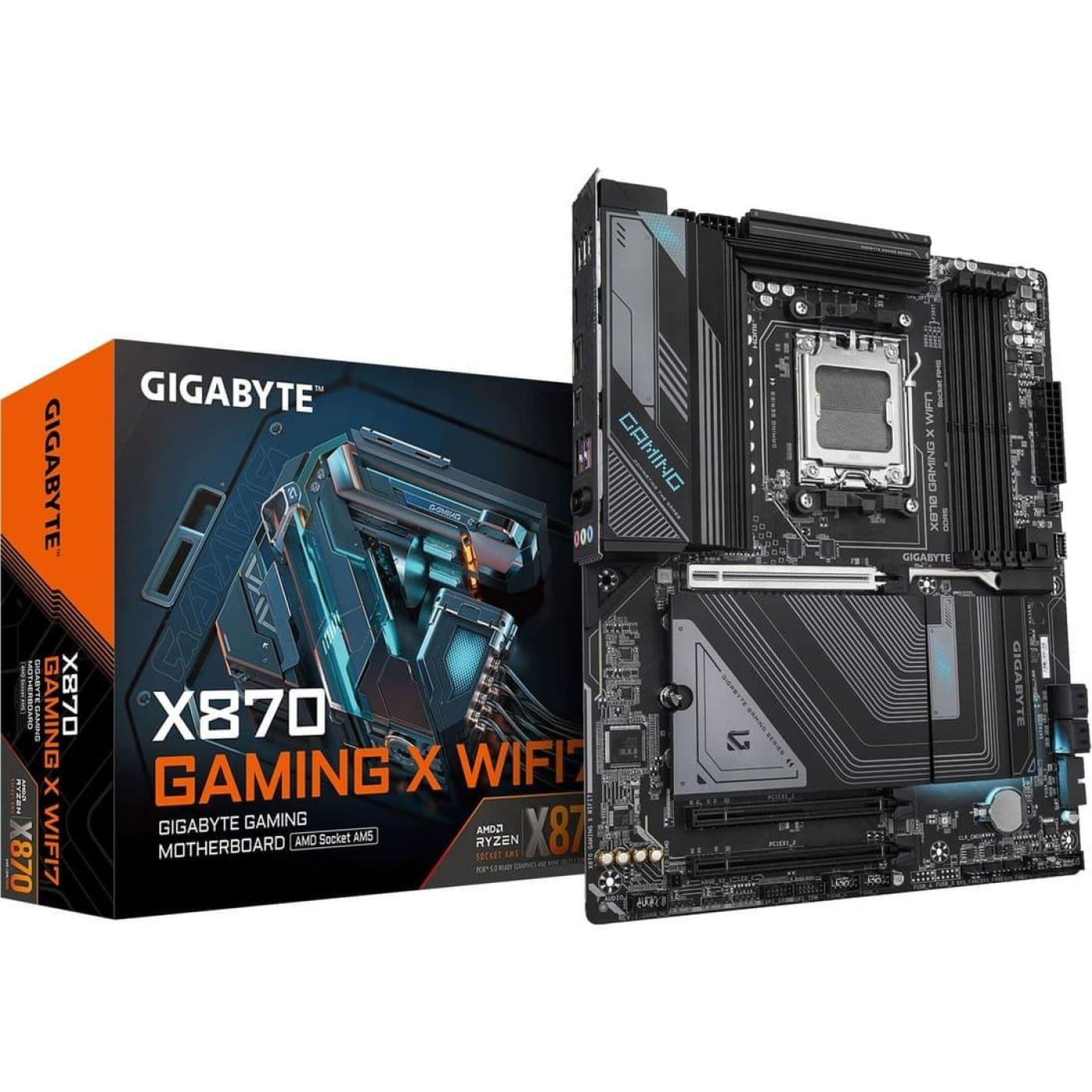 Материнська плата GIGABYTE X870 GAMING X WIFI7 (X870 GAMING X WIFI7) (Socket AM5, AMD X870, ATX)