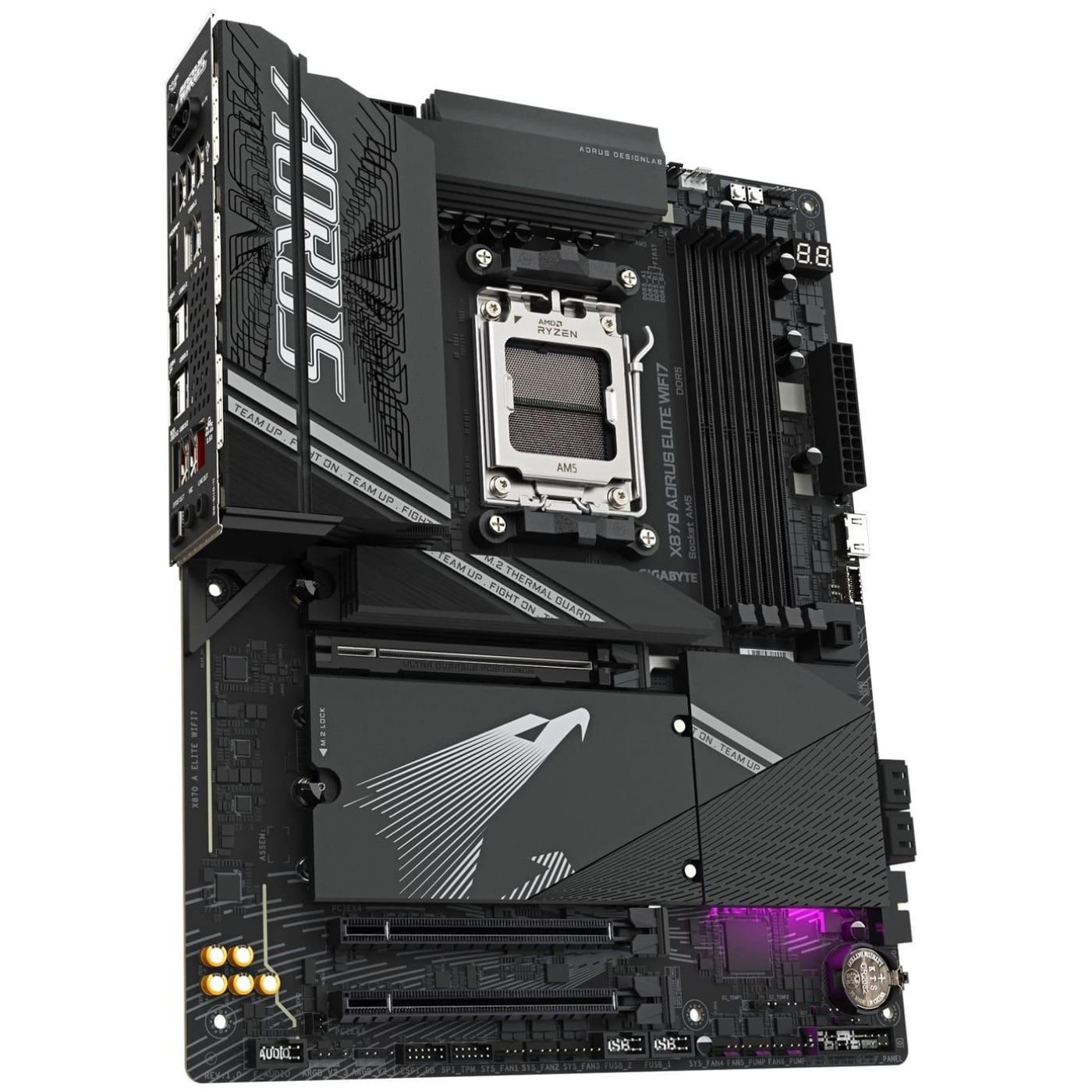 Материнська плата GIGABYTE X870 AORUS ELITE WIFI7 (X870 AORUS ELITE WIFI7) (Socket AM5, AMD X870, ATX) U1