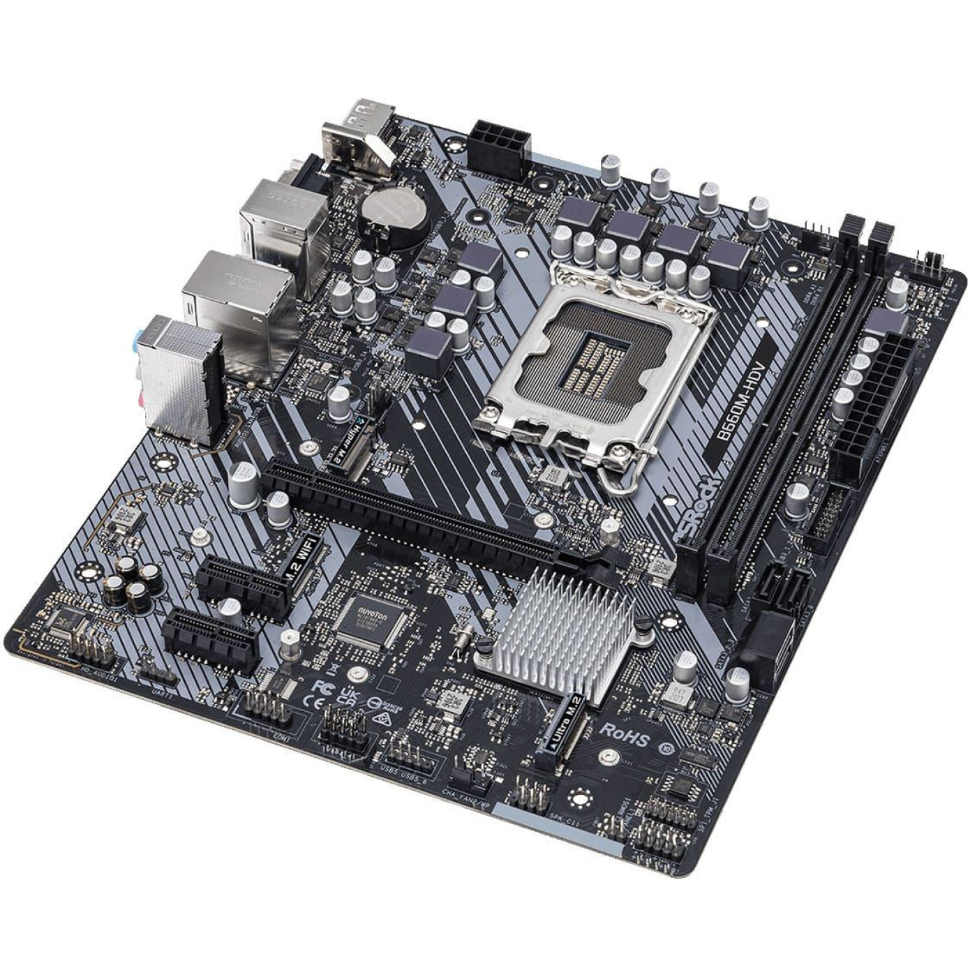 Материнська плата AsRock B660M-HDV (B660M-HDV) (Socket 1700, Intel B660, Micro-ATX) Б/в