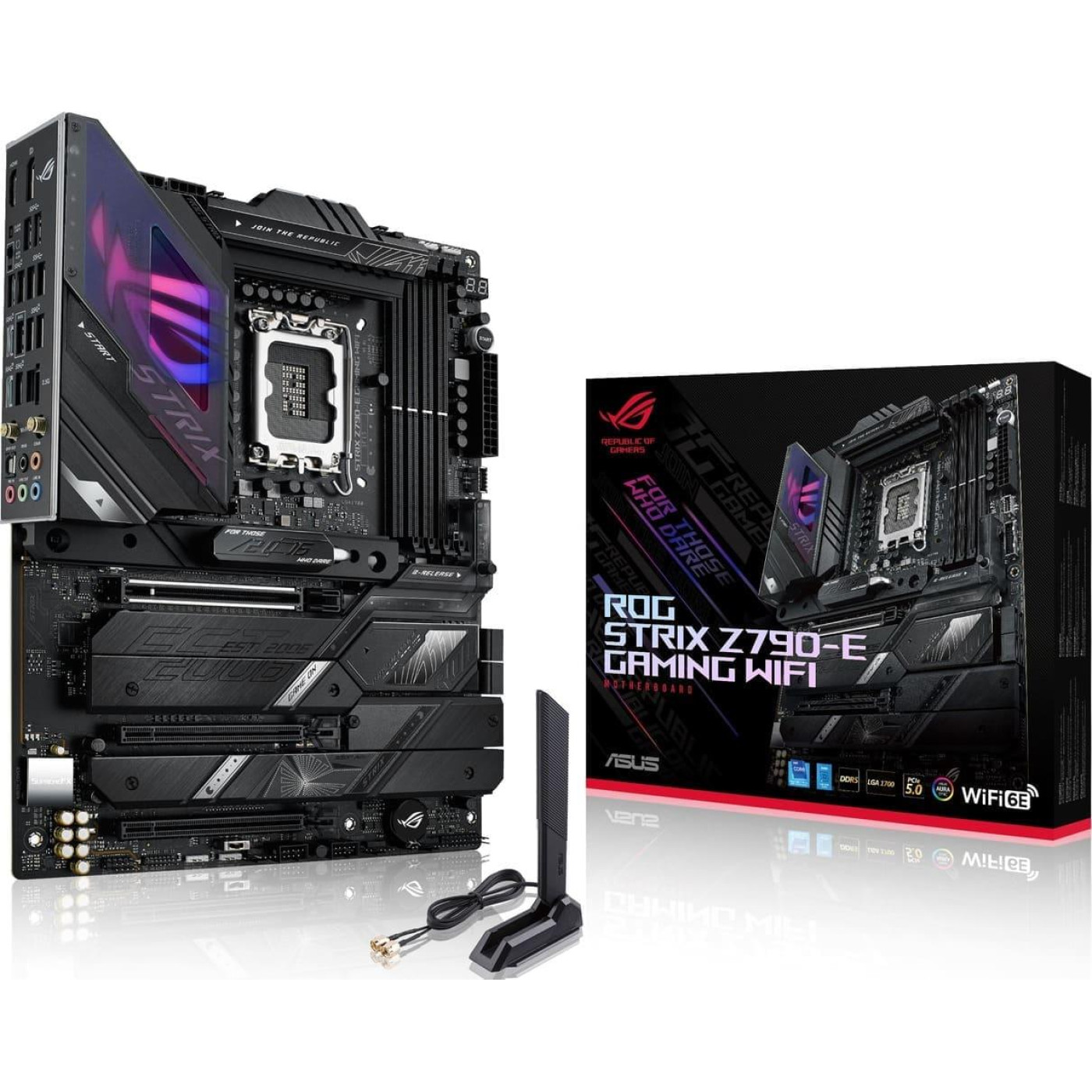 Материнская плата ASUS ROG STRIX Z790-E GAMING WIFI (ROG STRIX Z790-E GAMING WIFI) (Socket 1700, Intel Z790, ATX) Б/у,U1