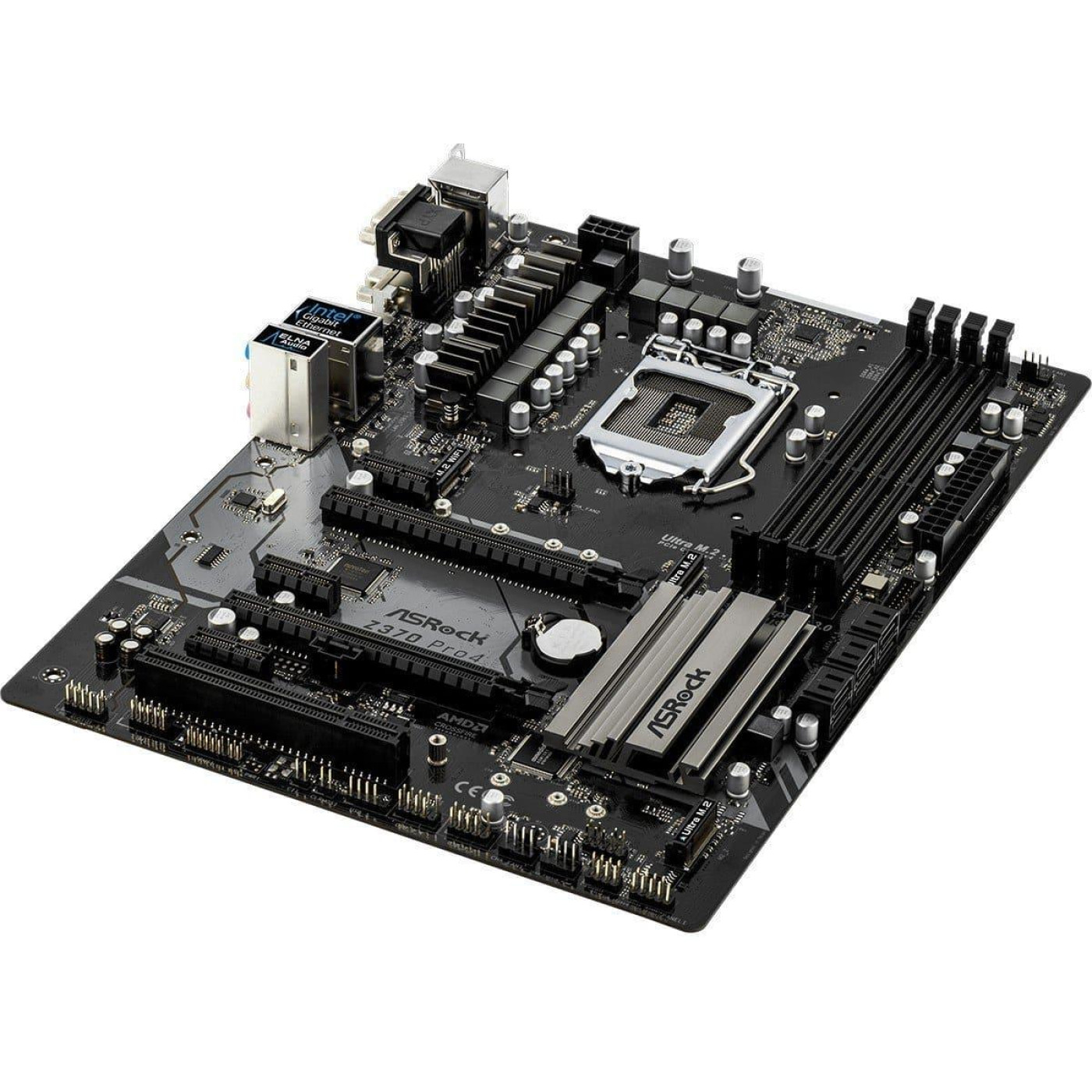 Материнська плата AsRock Z370 Pro4 (Z370 Pro4) (Socket 1151 v2, Intel Z370, ATX) Б/в