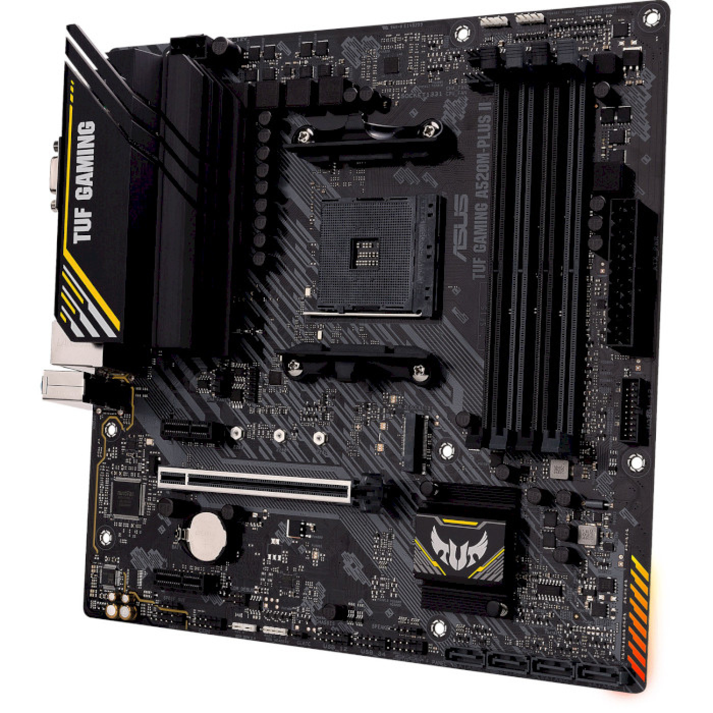 Материнская плата ASUS TUF Gaming A520M-Plus II (TUF Gaming A520M-Plus II) (Socket AM4, AMD A520, Micro-ATX)