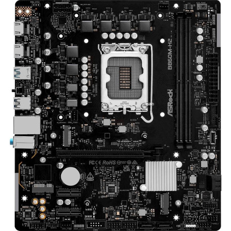 Материнська плата ASRock B860M-H2 (B860M-H2) (Socket 1851, Intel B860, Micro-ATX)
