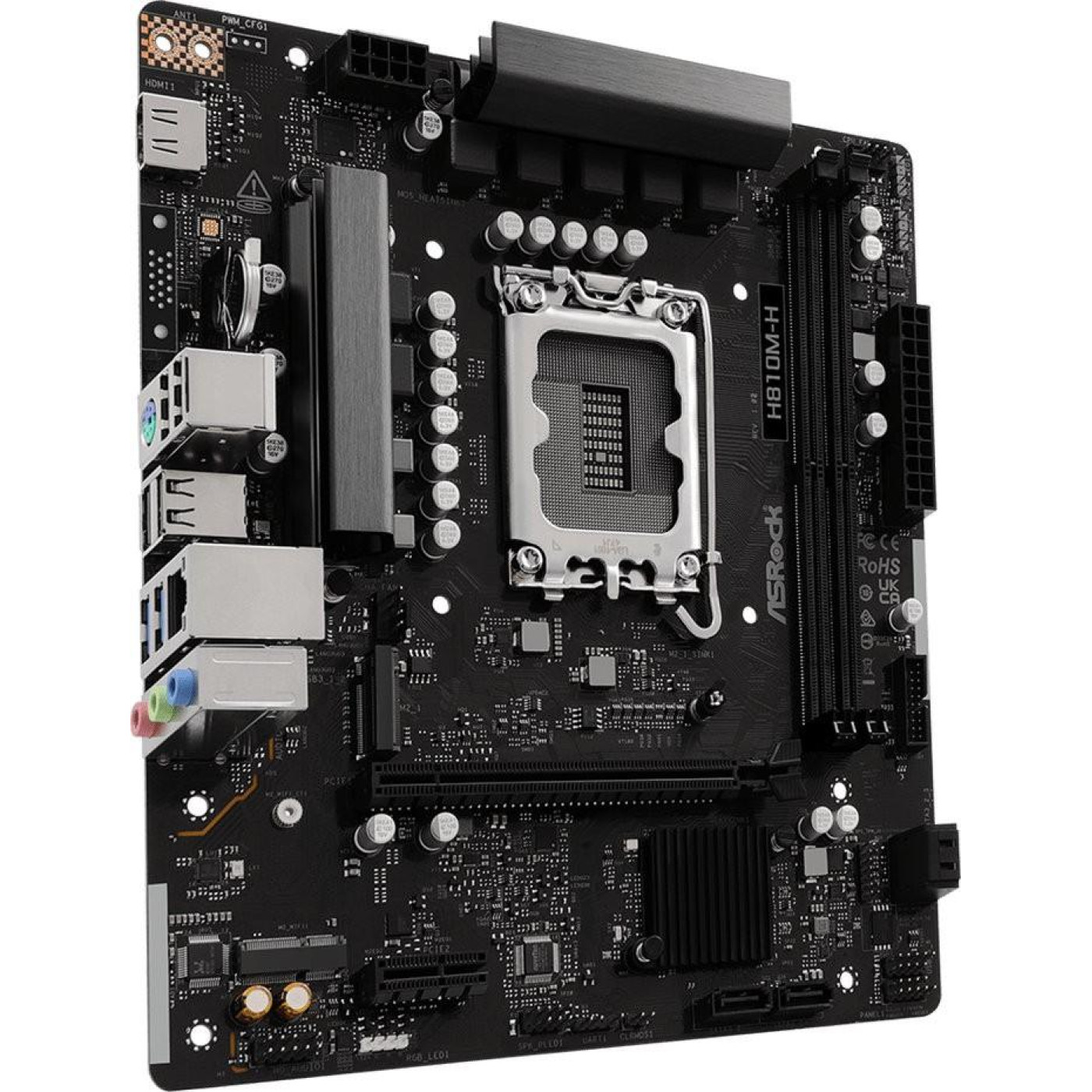 Материнська плата ASRock H810M-H (H810M-H) (Socket 1851, Intel H810, Micro-ATX)
