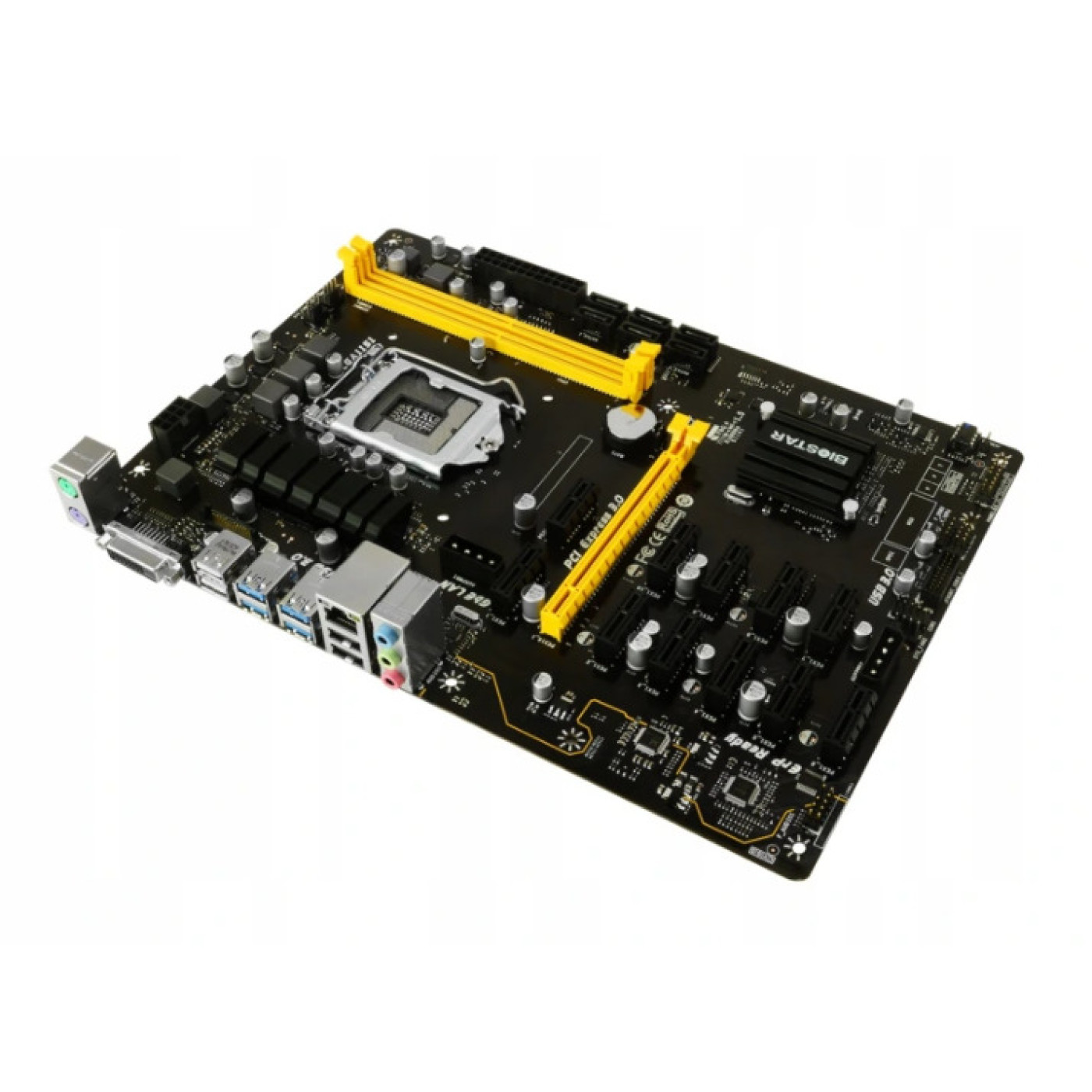 Материнская плата Biostar TB250-BTC PRO Ver. 6.3 (TB250-BTC PRO Ver. 6.3) (Socket 1151, Intel B250, ATX) Б/у