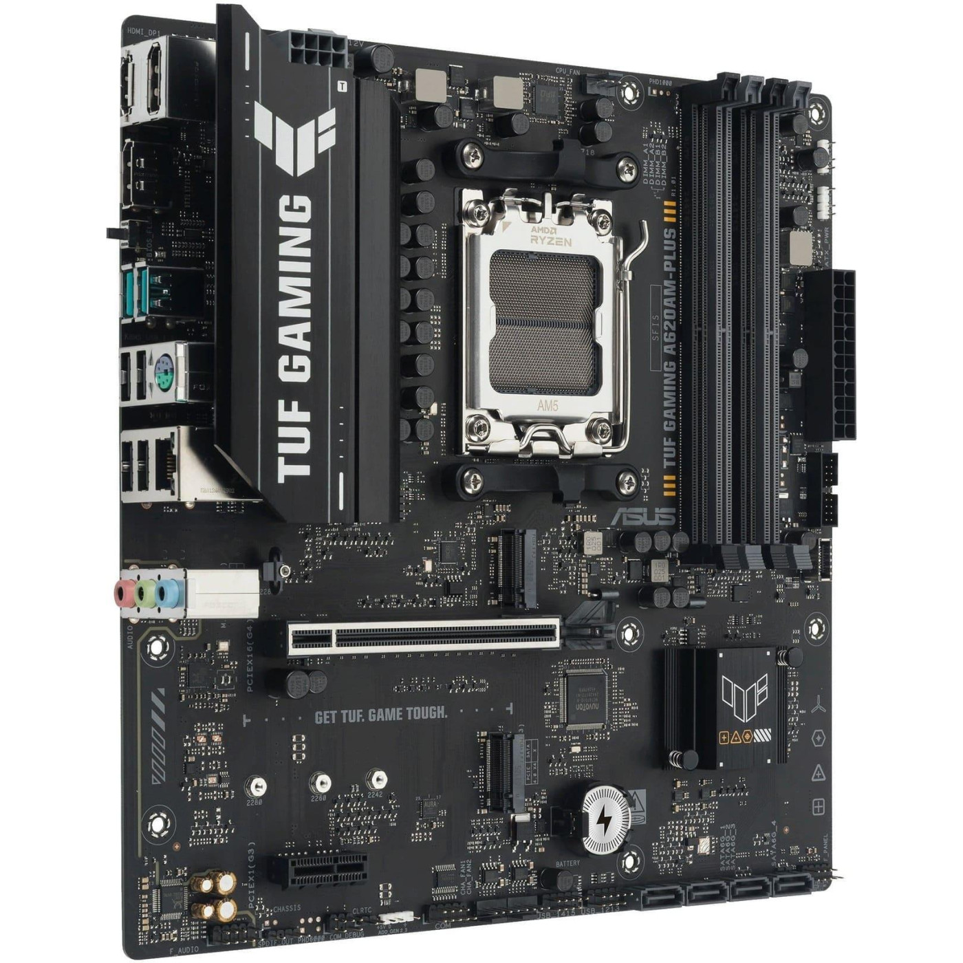 Материнська плата ASUS TUF GAMING A620AM-PLUS (TUF GAMING A620AM-PLUS) (Socket AM5, AMD A620A, Micro-ATX)