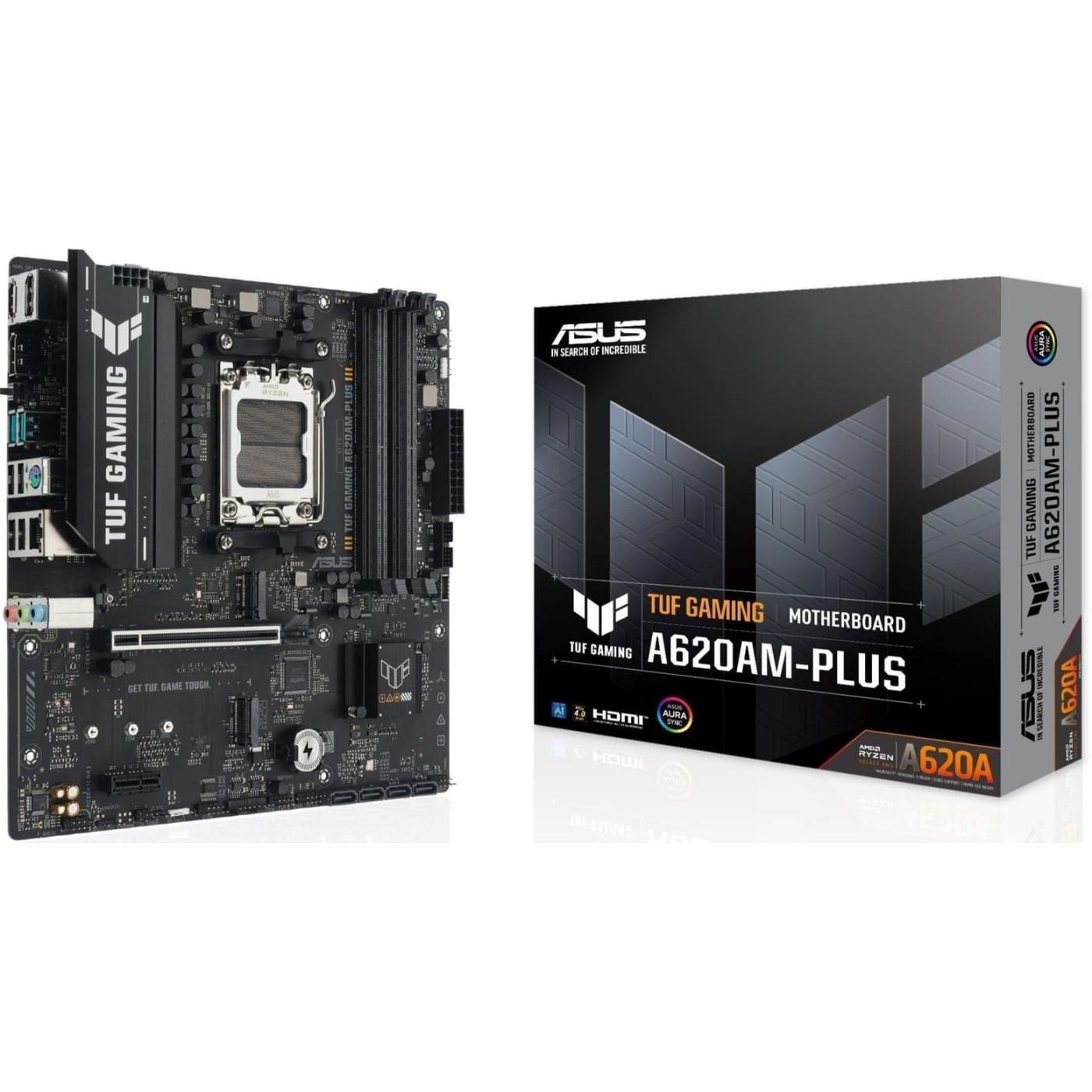 Материнська плата ASUS TUF GAMING A620AM-PLUS (TUF GAMING A620AM-PLUS) (Socket AM5, AMD A620A, Micro-ATX)