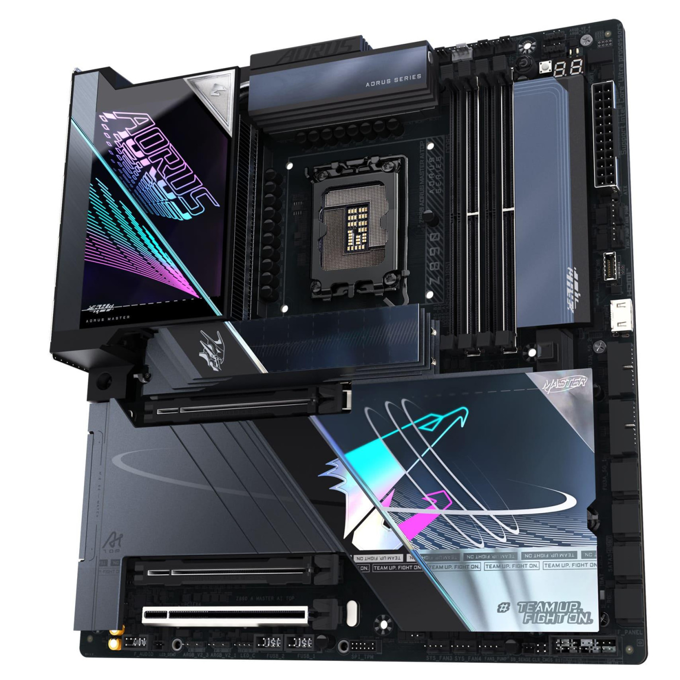 Материнська плата Gigabyte Z890 AORUS MASTER AI TOP (Z890 AORUS MASTER AI TOP) (Socket 1851, Intel Z890, ATX)