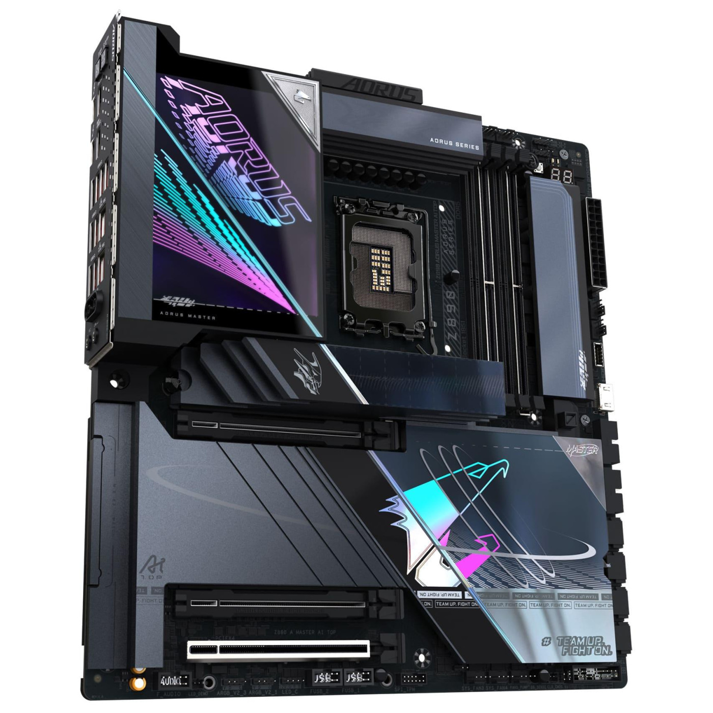 Материнська плата Gigabyte Z890 AORUS MASTER AI TOP (Z890 AORUS MASTER AI TOP) (Socket 1851, Intel Z890, ATX)