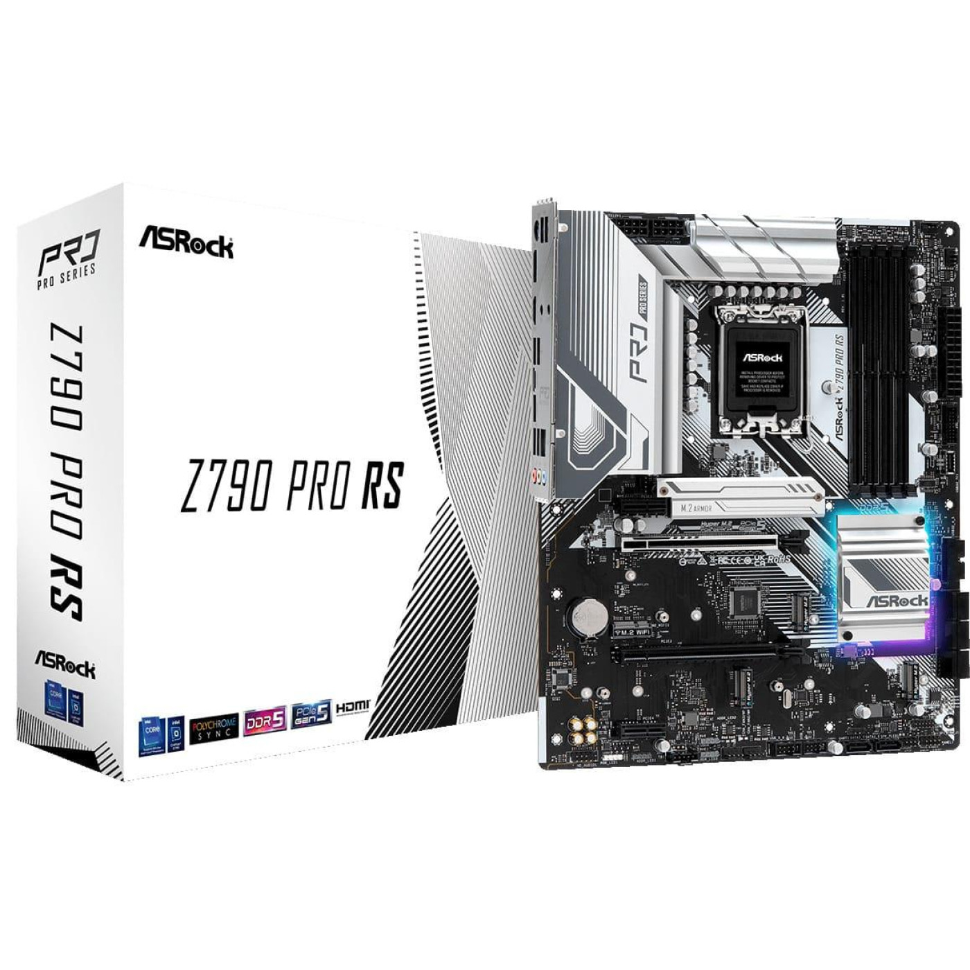 Материнська плата AsRock Z790 Pro RS (Z790 Pro RS) (Socket 1700, Intel Z790, ATX)