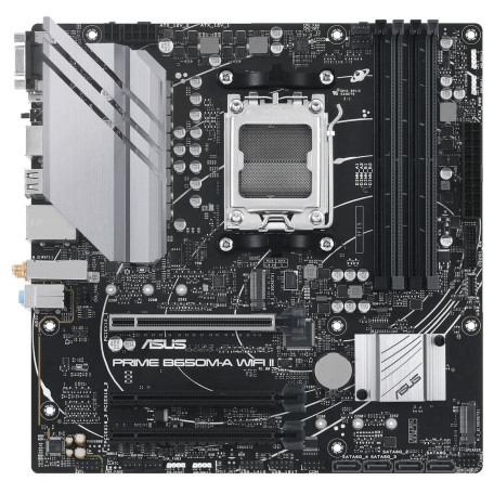 Материнська плата ASUS PRIME B650M-A WIFI II (PRIME B650M-A WIFI II) (Socket AM5, AMD B650, Micro-ATX) U1