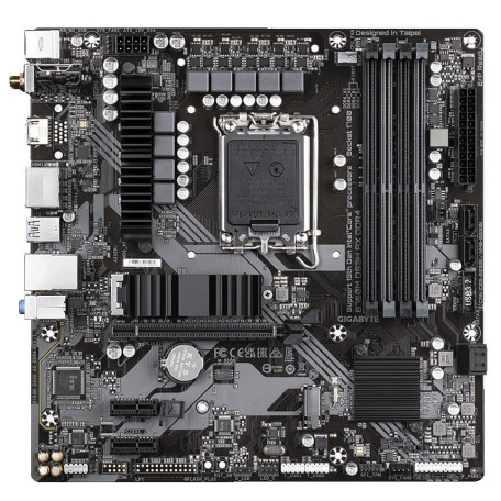 Материнська плата GIGABYTE B760M DS3H AX DDR4 (B760M DS3H AX DDR4) (Socket 1700, Intel B760, Micro-ATX) Б/в