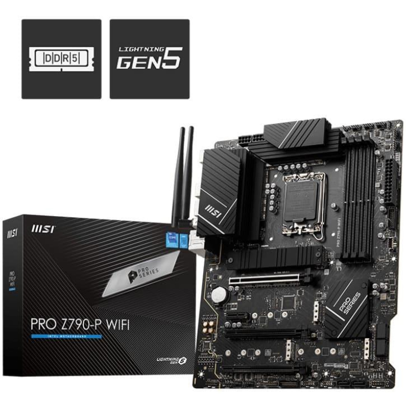 Материнська плата MSI PRO Z790-P WIFI (PRO Z790-P WIFI) (Socket 1700, Intel Z790, ATX) Б/в