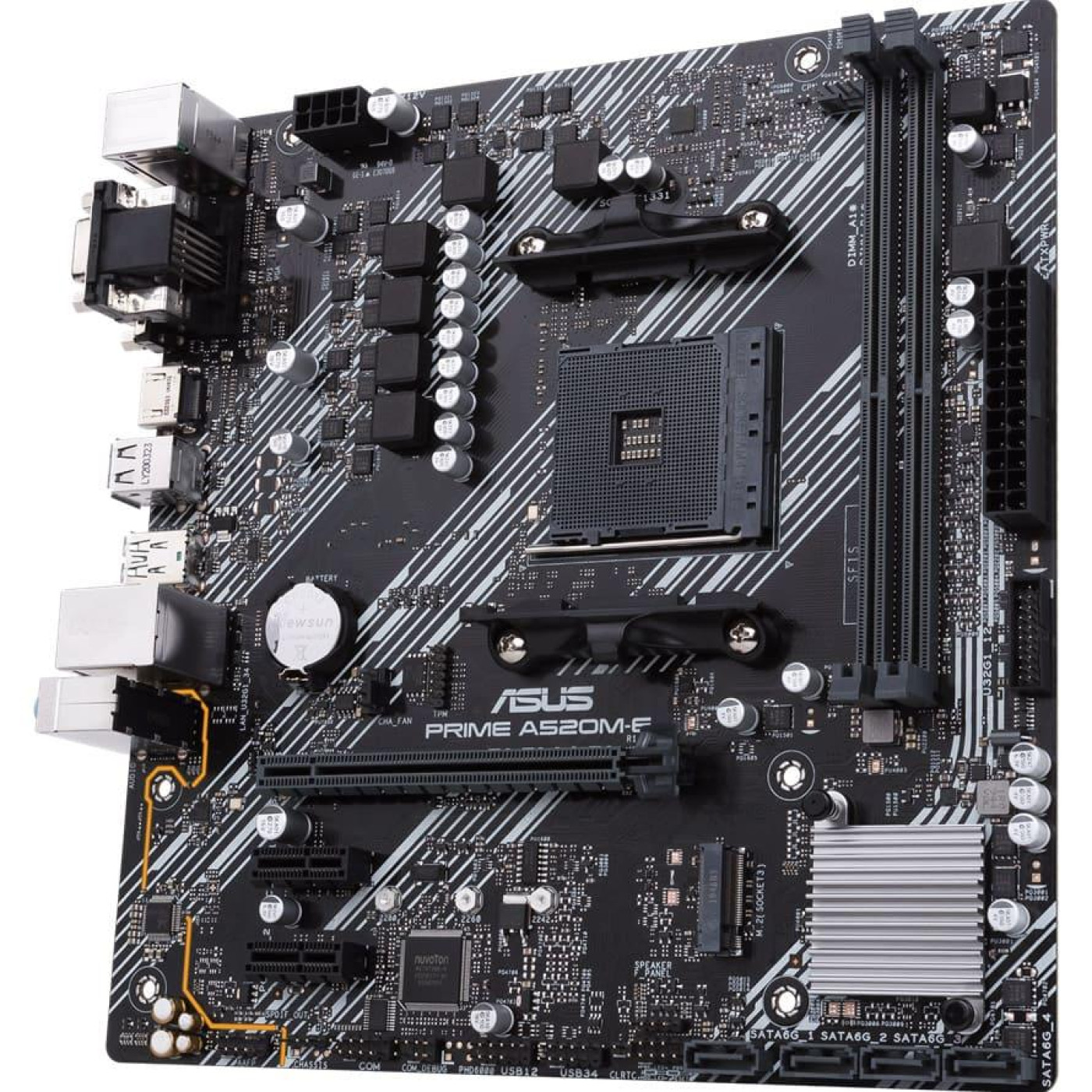 Материнская плата ASUS PRIME A520M-E/CSM (PRIME A520M-E/CSM) (Socket AM4, AMD A520, Micro-ATX)