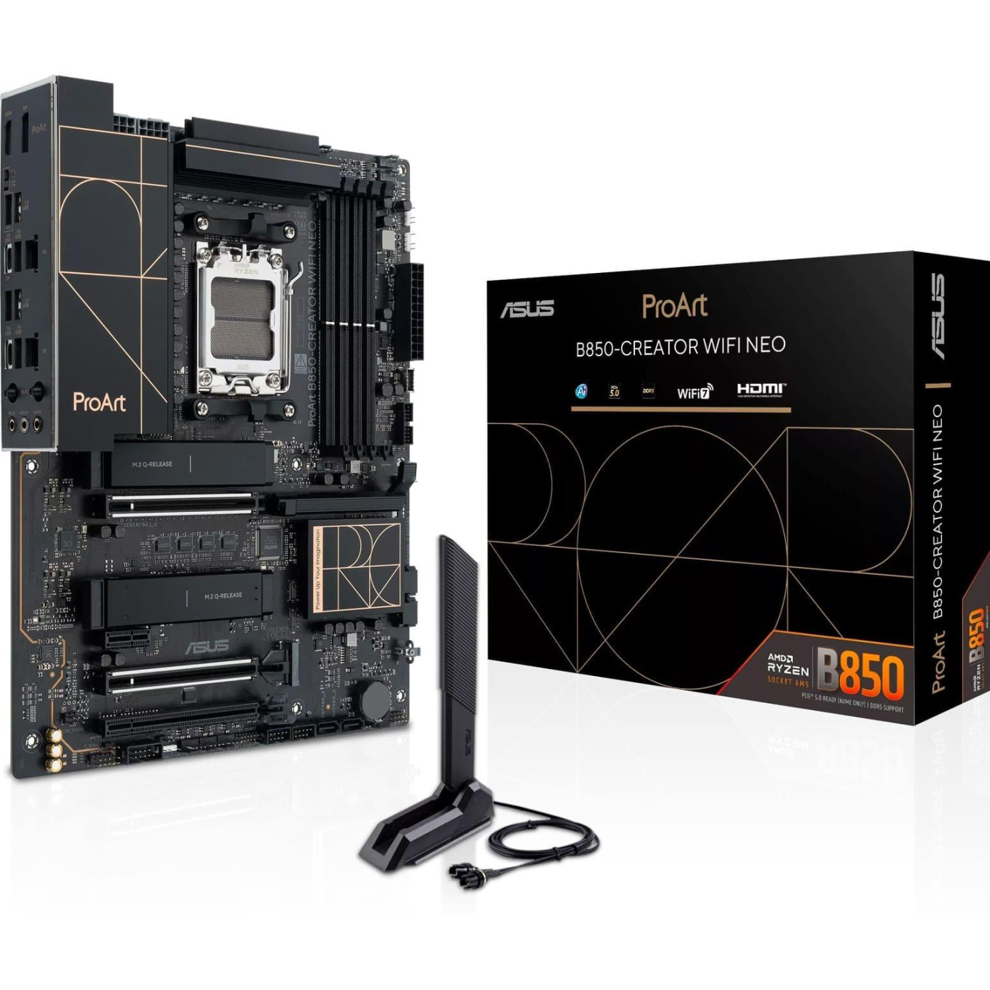Материнская плата ASUS PROART B850-CREATOR WIFI NEO (PROART B850-CREATOR WIFI NEO) (Socket AM5, AMD B850, ATX)