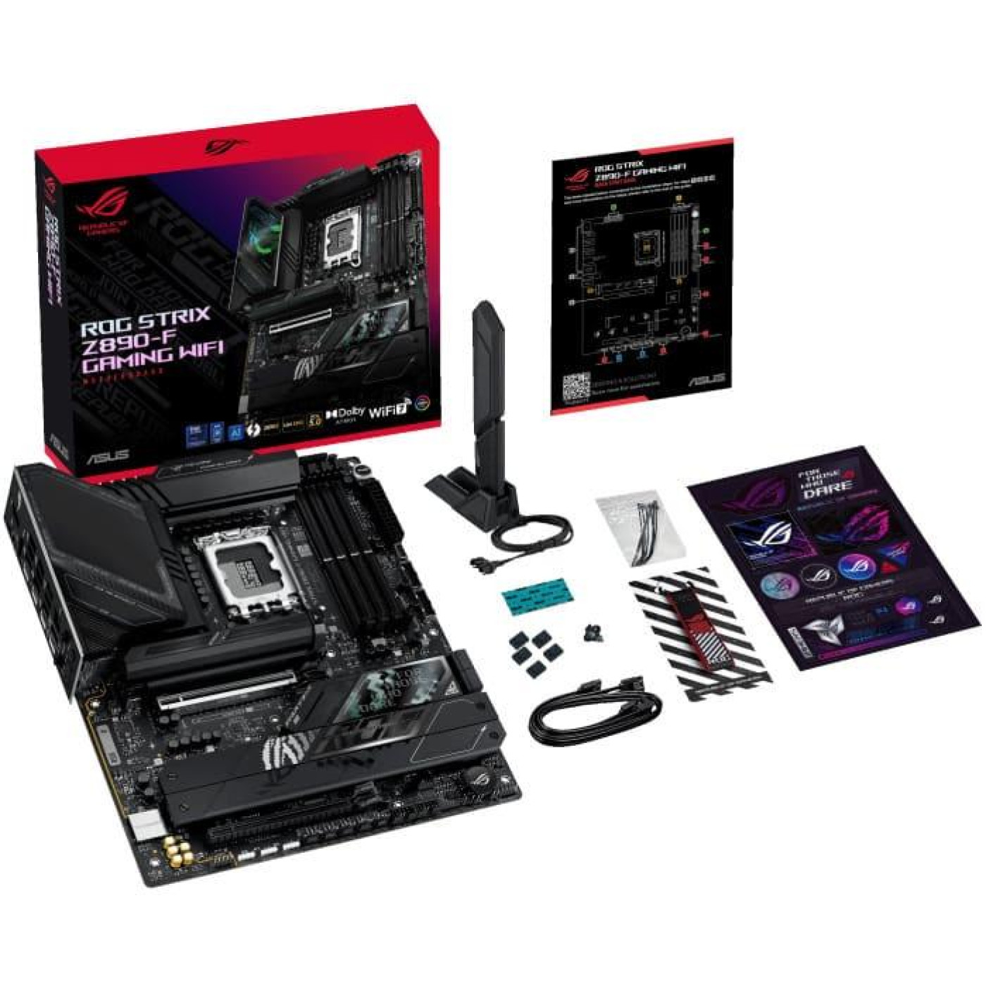 Материнська плата ASUS ROG STRIX Z890-F GAMING WIFI (ROG STRIX Z890-F GAMING WIFI) (Socket 1851, Intel Z890, ATX) Б/в