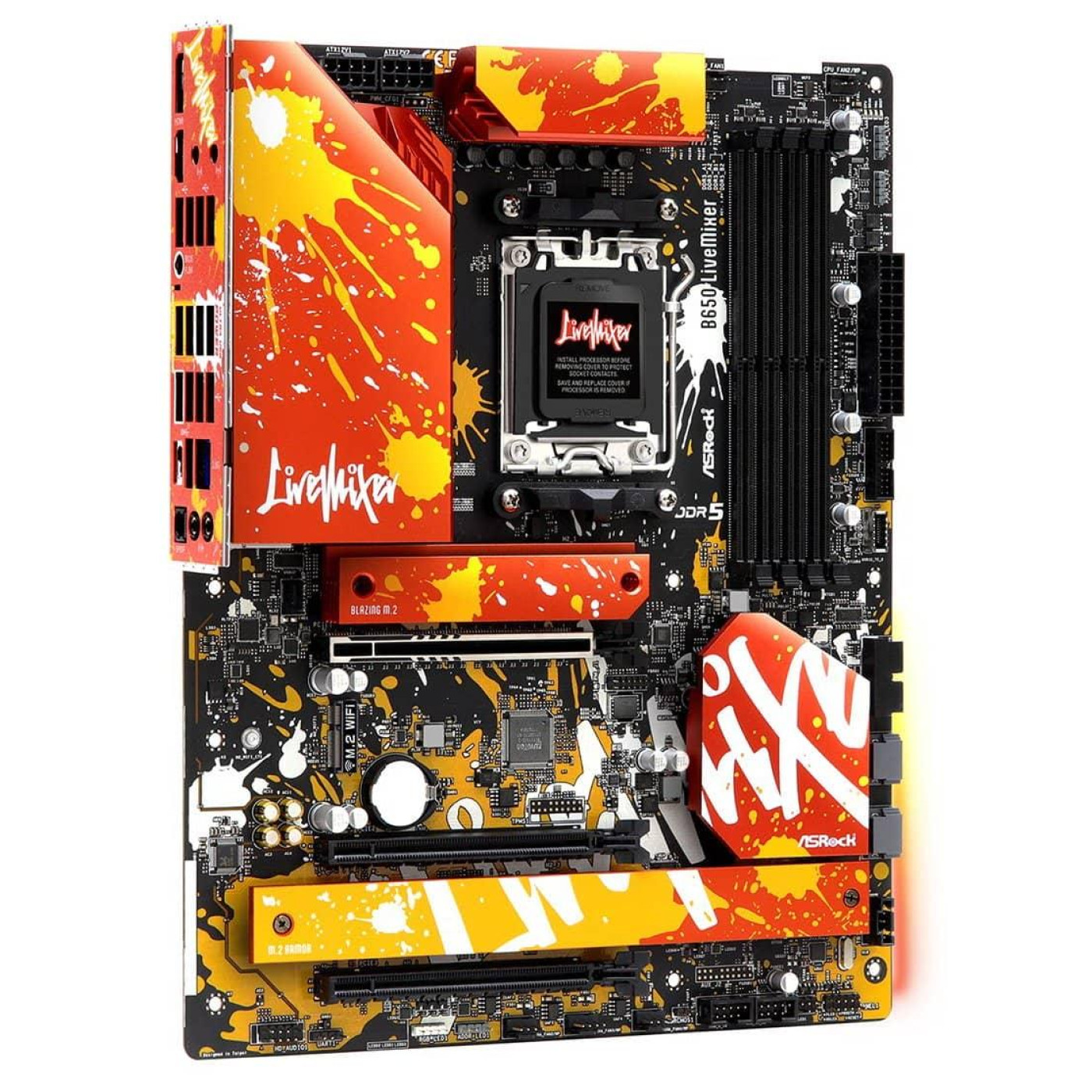 Материнская плата AsRock B650 LIVEMIXER (B650 LIVEMIXER) (Socket AM5, AMD B650, ATX) Б/у