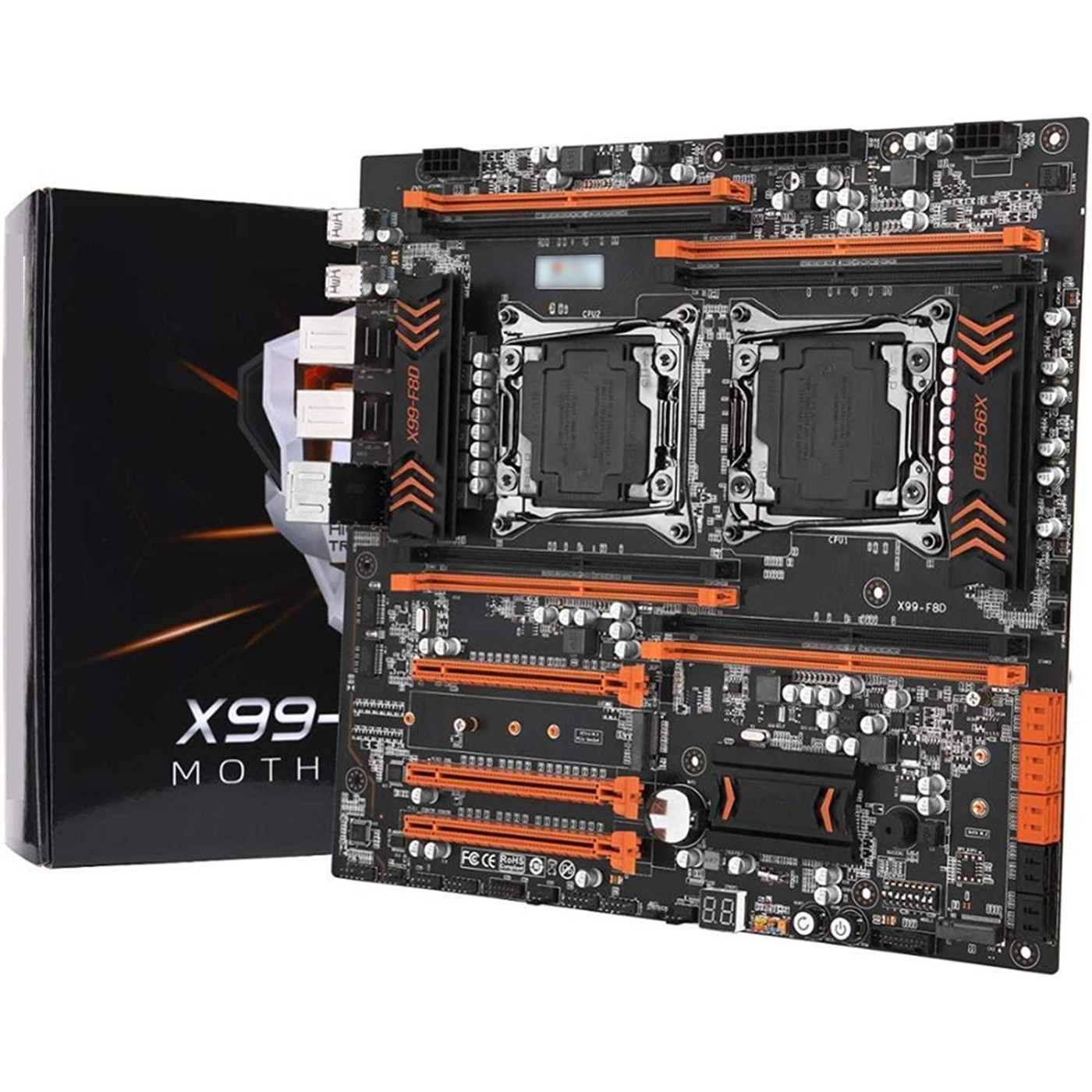 Материнська плата Huananzhi Gaming X99-F8D (Gaming X99-F8D) (Socket 2011 v3, Intel X99, E-ATX) Б/в,U1