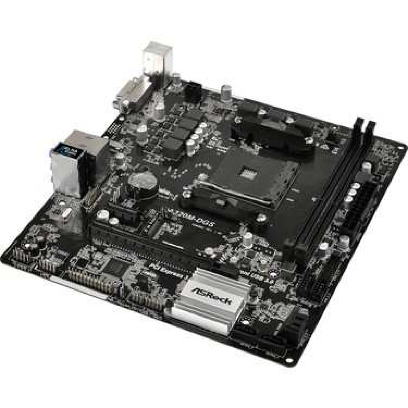 Материнська плата AsRock A320M-DGS (A320M-DGS) (Socket AM4, AMD A320, Micro-ATX) Б/в