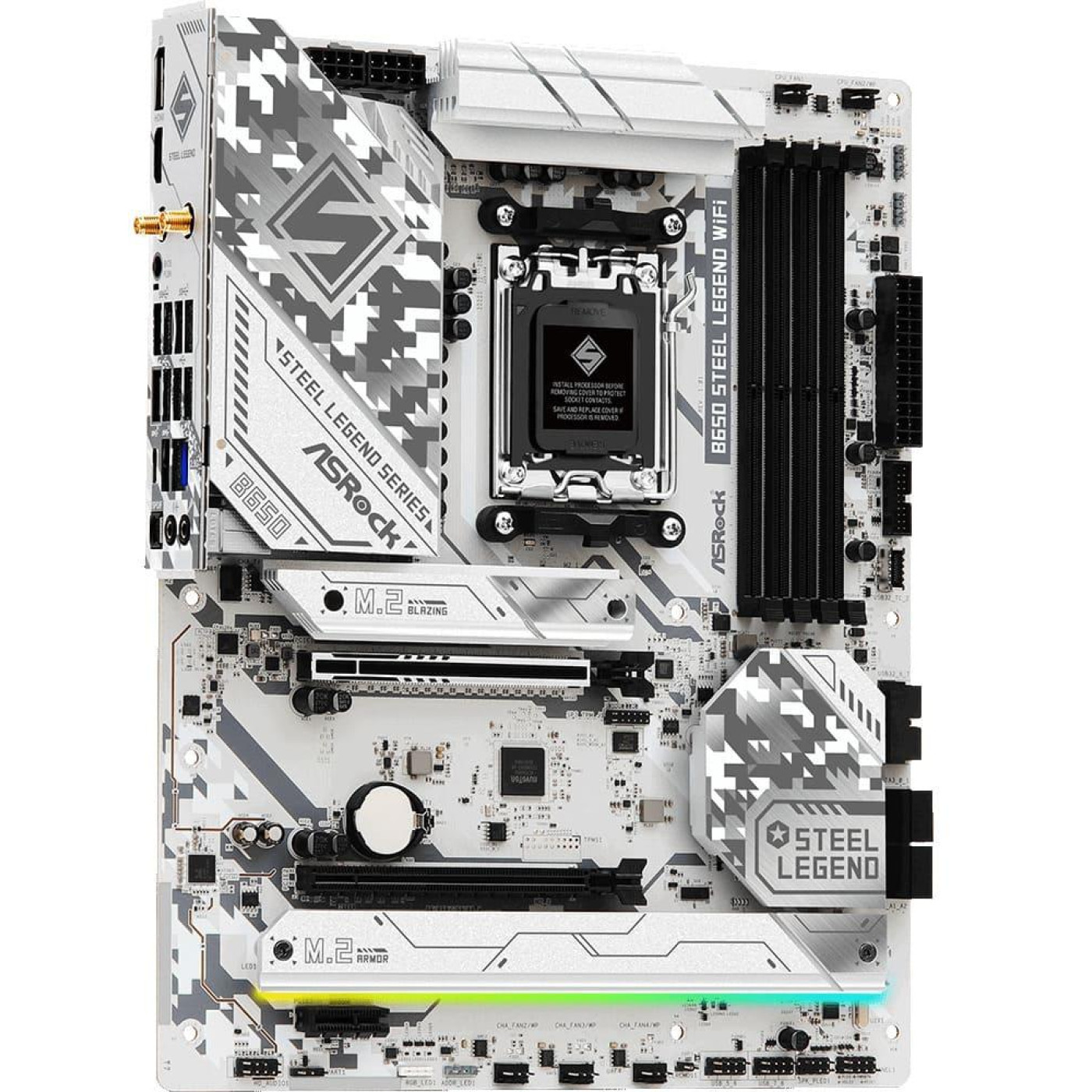 Материнська плата AsRock B650 Steel Legend WIFI (B650 Steel Legend WIFI) (Socket AM5, AMD B650, ATX)