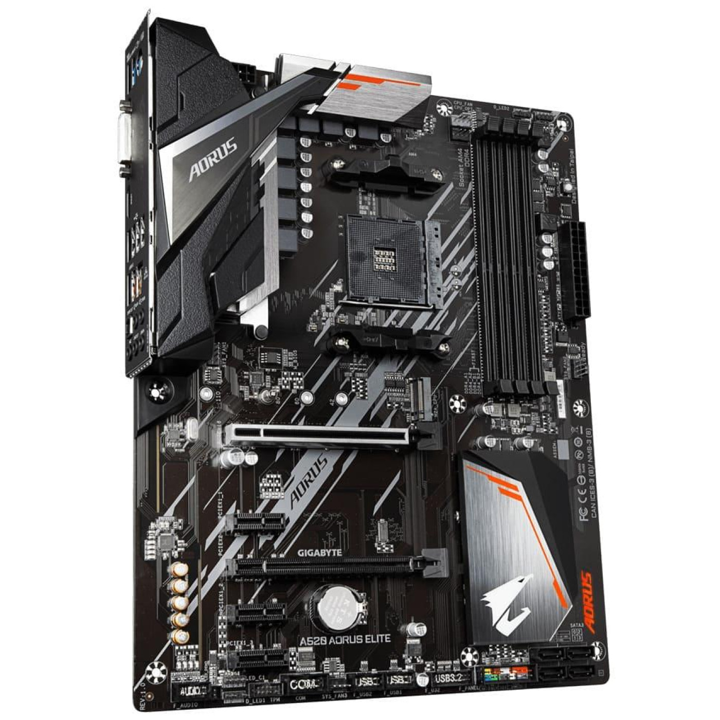 Материнська плата Gigabyte A520 Aorus Elite (A520 AORUS ELITE) (Socket AM4, AMD A520, ATX)