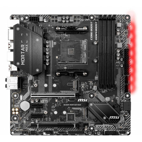 Материнська плата MSI B450M Mortar Max (B450M Mortar Max) (Socket AM4, AMD B450, Micro-ATX) Б/в