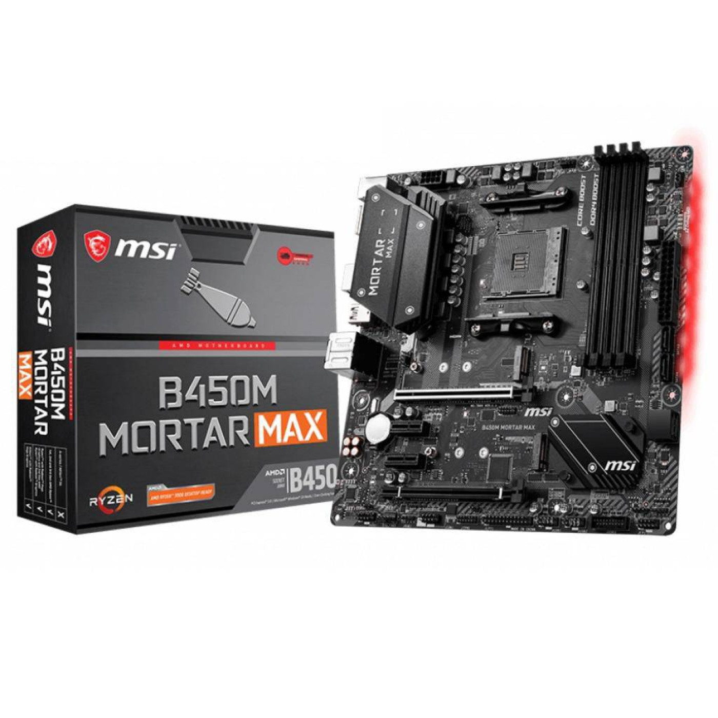 Материнська плата MSI B450M Mortar Max (B450M Mortar Max) (sAM4, AMD B450, Micro-ATX) Б/в