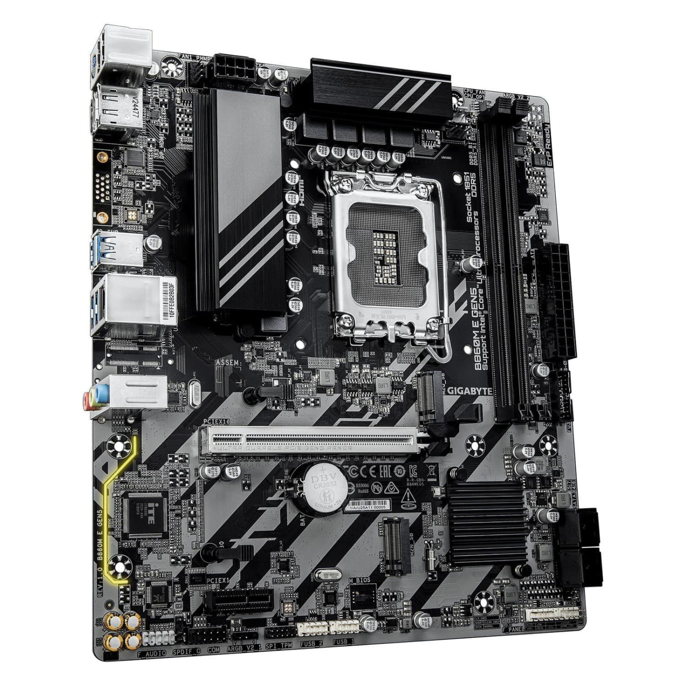 Материнська плата GIGABYTE B860M E GEN5 (B860M E GEN5) (Socket 1851, Intel B860, Micro-ATX)