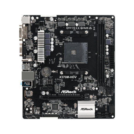 Материнська плата AsRock X370M-HDV (X370M-HDV) (Socket AM4, AMD X370, Micro-ATX) Б/в