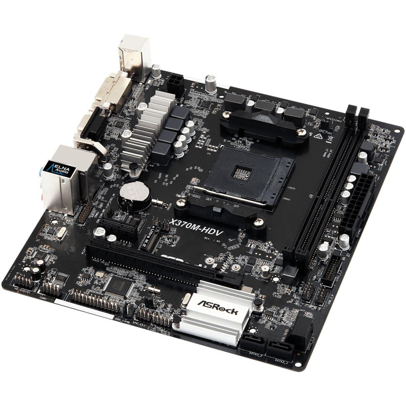 Материнська плата AsRock X370M-HDV (X370M-HDV) (Socket AM4, AMD X370, Micro-ATX) Б/в
