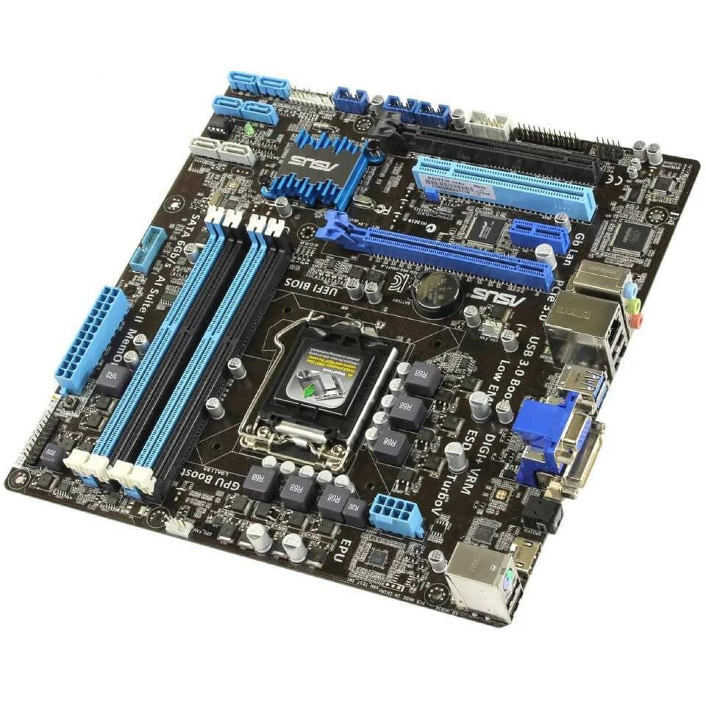 Материнская плата ASUS P8H77-M (P8H77-M) (Socket 1155, Intel H77, Micro-ATX) Б/у