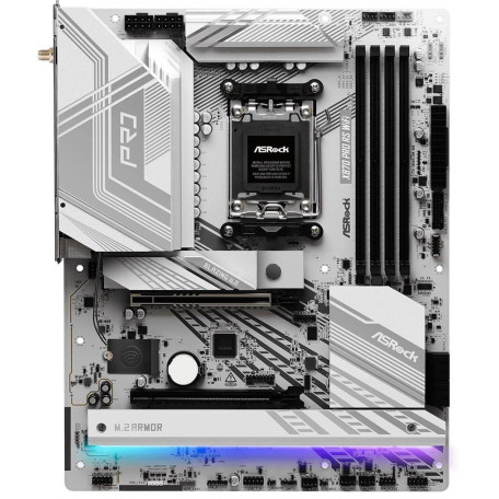 Материнська плата AsRock X870 PRO RS WIFI (X870 PRO RS WIFI) (Socket AM5, AMD X870, ATX)