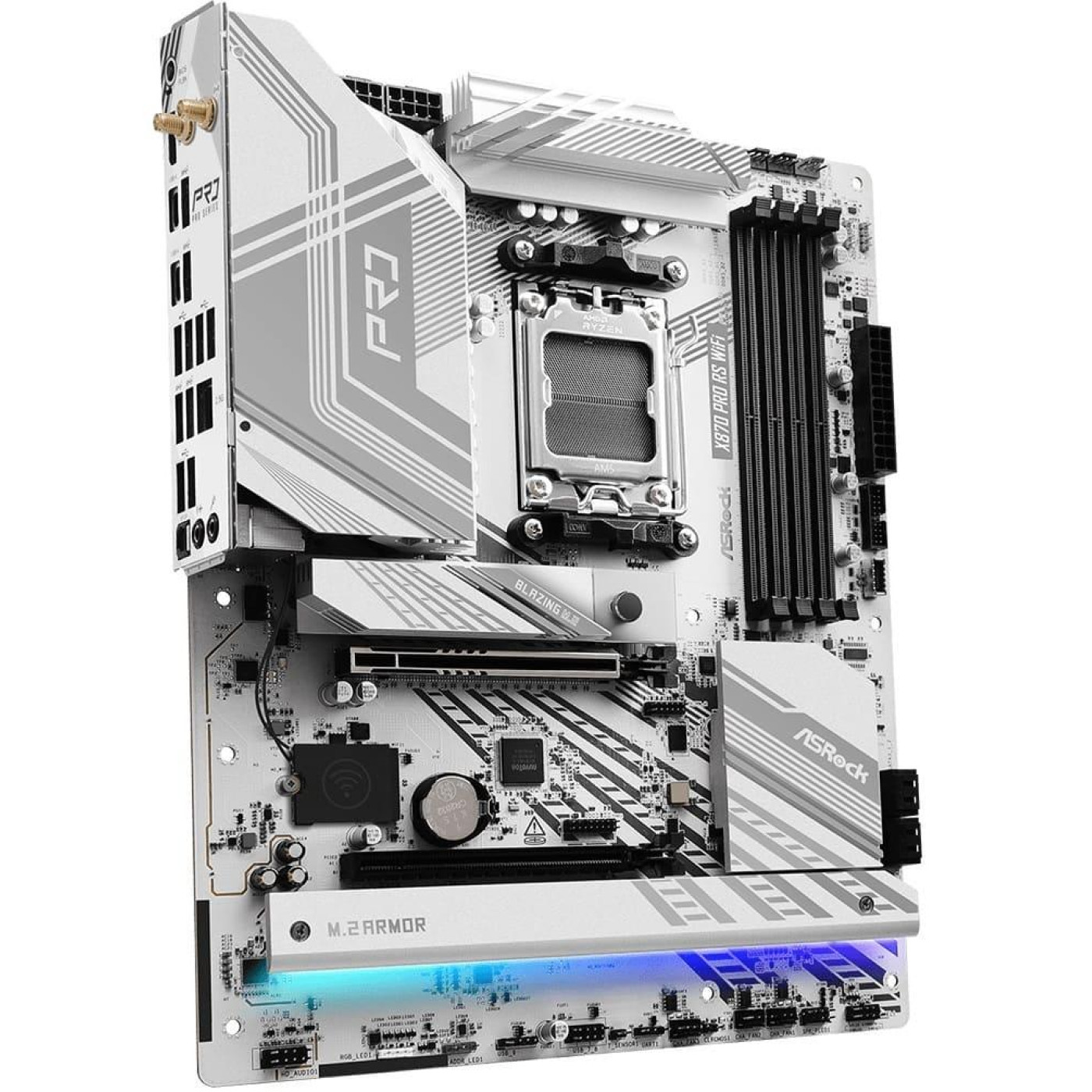 Материнська плата AsRock X870 PRO RS WIFI (X870 PRO RS WIFI) (Socket AM5, AMD X870, ATX)