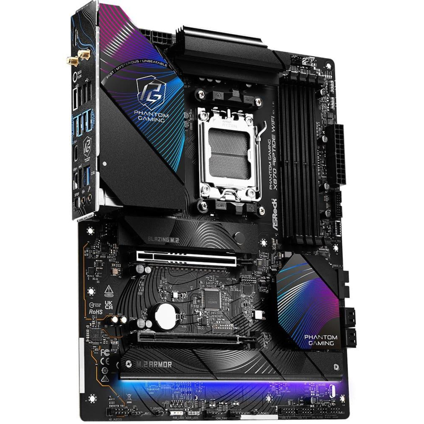 Материнская плата AsRock X870 RIPTIDE WIFI (X870 RIPTIDE WIFI) (Socket AM5, AMD X870, ATX)
