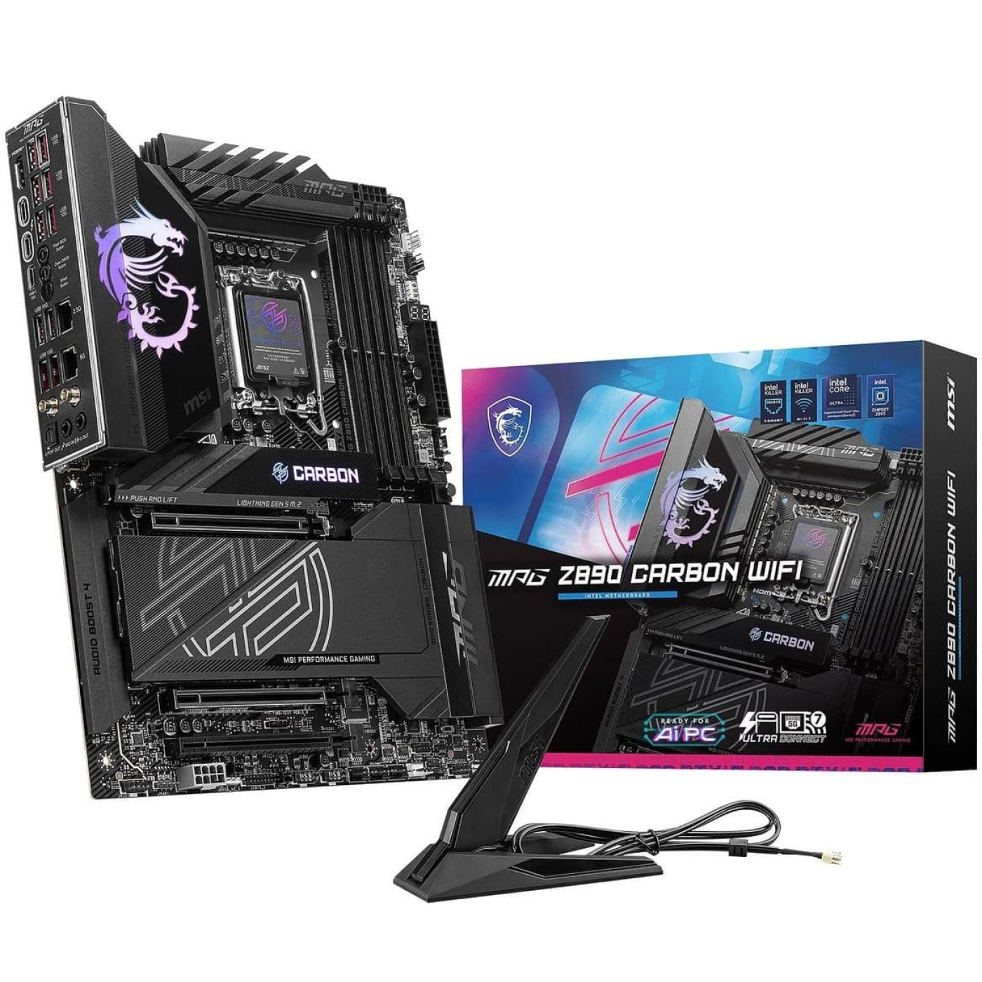 Материнська плата MSI MPG Z890 CARBON WIFI (MPG Z890 CARBON WIFI) (Socket 1851, Intel Z890, ATX)