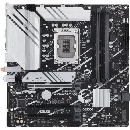 Материнська плата ASUS PRIME B760M-A WIFI D4 (PRIME B760M-A WIFI D4) (Socket 1700, Intel B760, Micro-ATX)