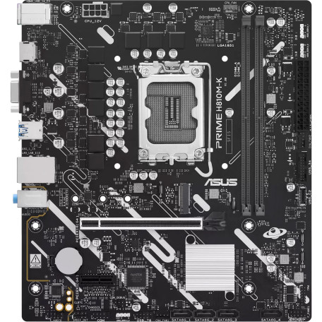Материнська плата ASUS PRIME H810M-K (PRIME H810M-K) (Socket 1851, Intel H810, Micro-ATX)
