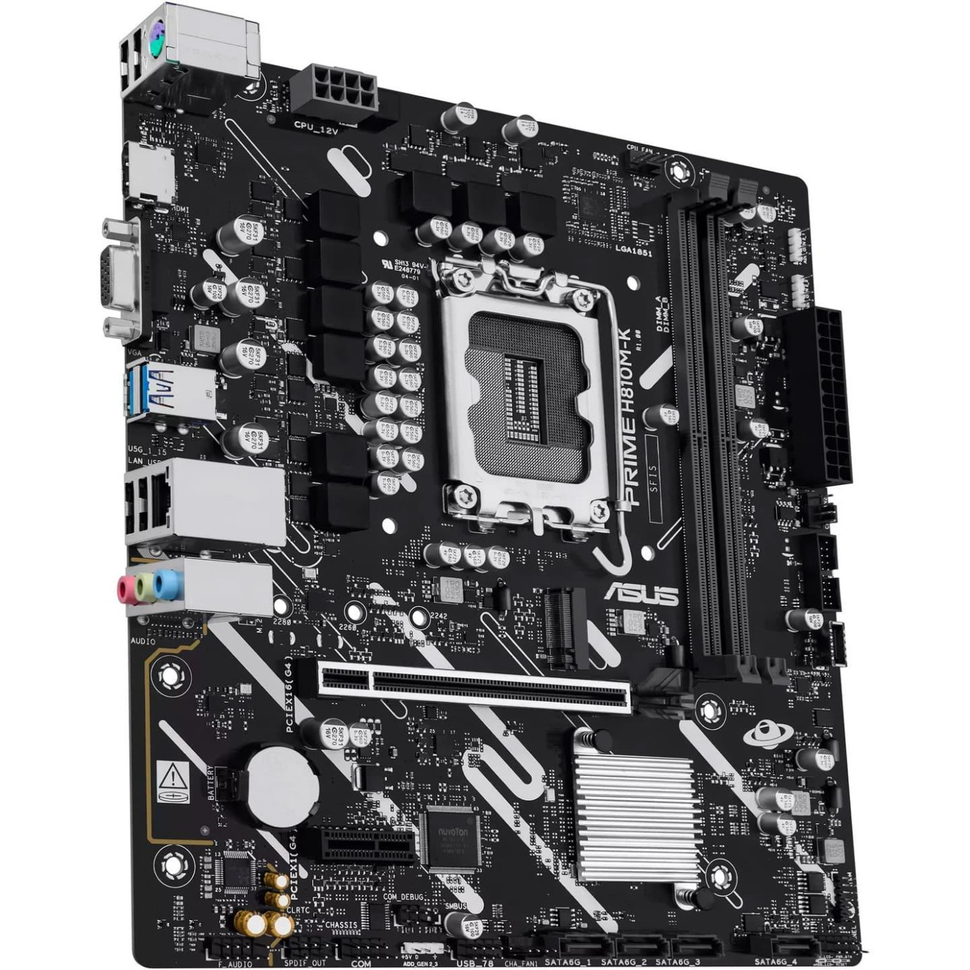 Материнська плата ASUS PRIME H810M-K (PRIME H810M-K) (Socket 1851, Intel H810, Micro-ATX)