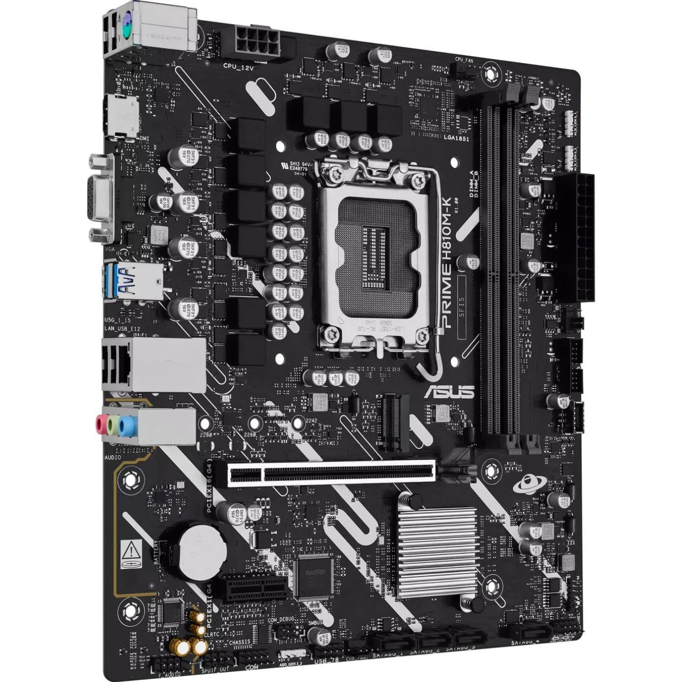 Материнська плата ASUS PRIME H810M-K (PRIME H810M-K) (Socket 1851, Intel H810, Micro-ATX)