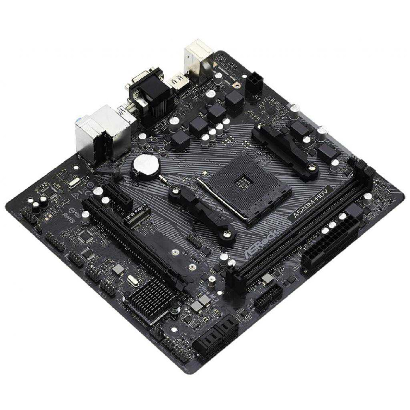 Материнська плата AsRock A520M-HDV (A520M-HDV) (Socket AM4, AMD A520, Micro-ATX)