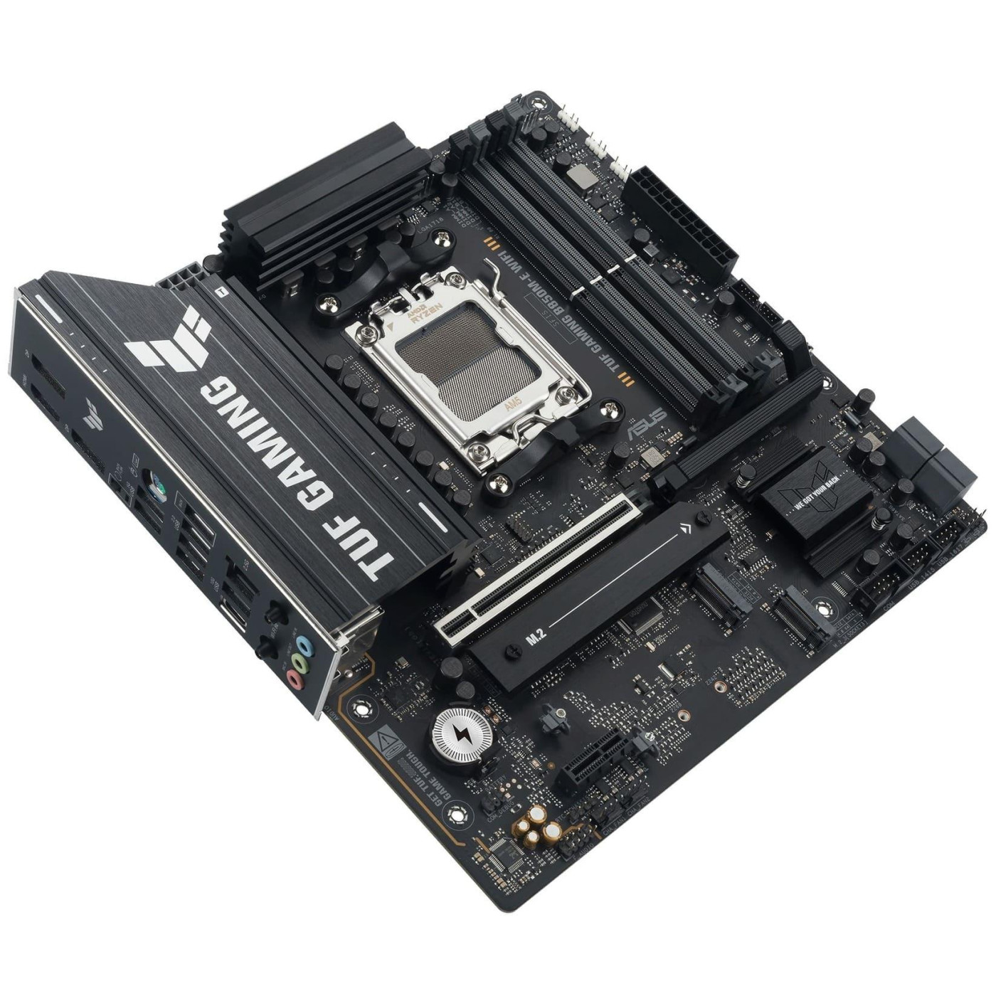 Материнская плата ASUS TUF GAMING B850M-E WIFI (TUF GAMING B850M-E WIFI) (Socket AM5, AMD B850, Micro-ATX) U1
