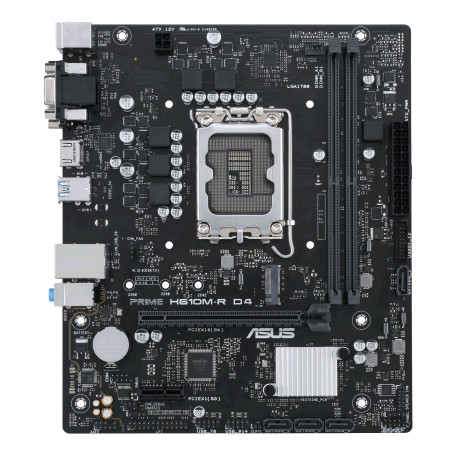 Материнська плата ASUS PRIME H610M-R D4-SI (PRIME H610M-R D4-SI) (Socket 1700, Intel H610, Micro-ATX)