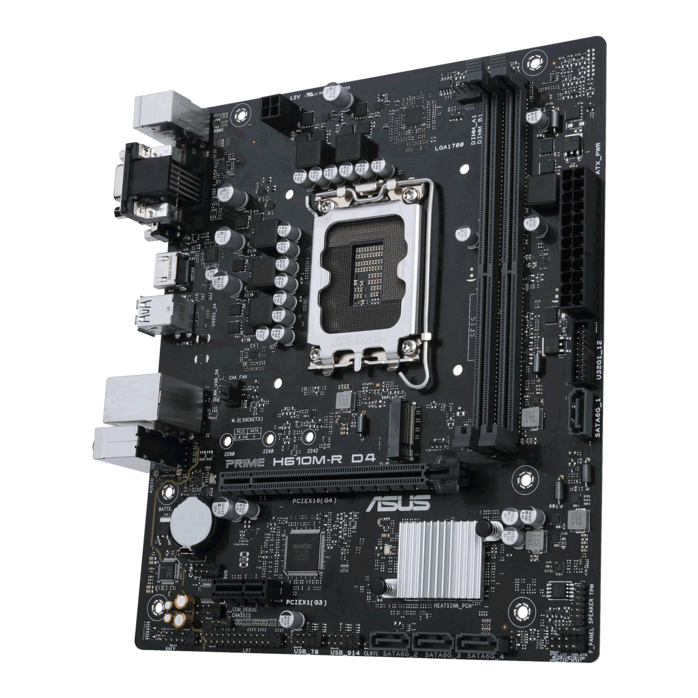 Материнська плата ASUS PRIME H610M-R D4-SI (PRIME H610M-R D4-SI) (Socket 1700, Intel H610, Micro-ATX)